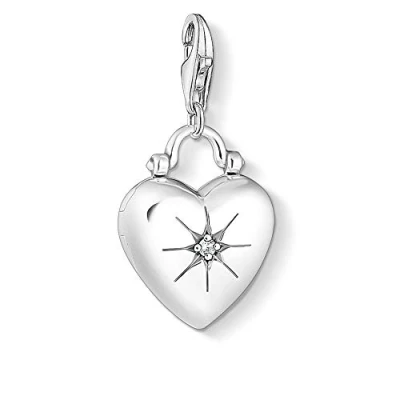 Imagen de Thomas Sabo Colgante de la Colección Love &amp; Affection, Abalorio en Forma Corazón con Estrella
