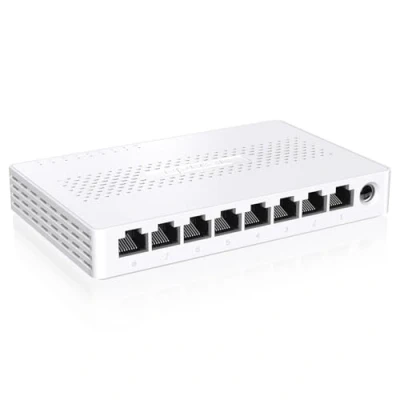 Imagen de Tenda Switch Ethernet 2.5Gb 8 Puertos (Plug &amp; Play, No Gestionado, Sin Ventilador, LAN Splitter, Ideal para NAS 2.5G, PC, Servidores, Ap WiFi 6/7, Montaje en Escritorio o Muro) (SE108)