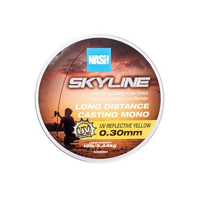 Imagen de Nash TT Highline Mono UV Yellow Línea Nailon 12lb/0.30mm (1000m) Monofilamento