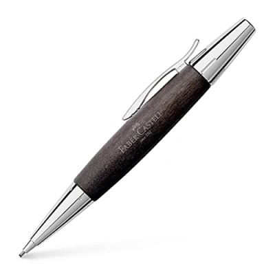 Imagen de Faber Castell 138383 Portaminas E motion, con cuerpo en madera de peral, mina 1.4 mm, graduación B, color negra