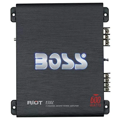 Imagen de Boss Audio Systems R3002 2.0 Coche Alámbrico Negro Amplificador de (2.0 Canales, 600 W, A/B, 0,01%, 102 dB, 125 W)