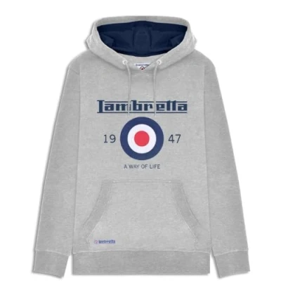 Imagen de Lambretta Sudadera con capucha para hombre, gris, L