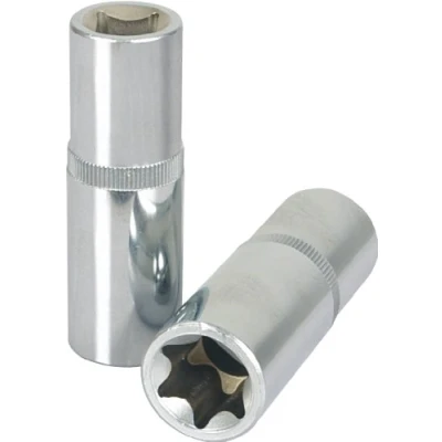 Imagen de KS TOOLS 918.2405 Piezas insertables de llave cubo DIN 3120, ISO 1174 E8 Acero cromo vanadio Torx exterior, Perfil en E moleteado