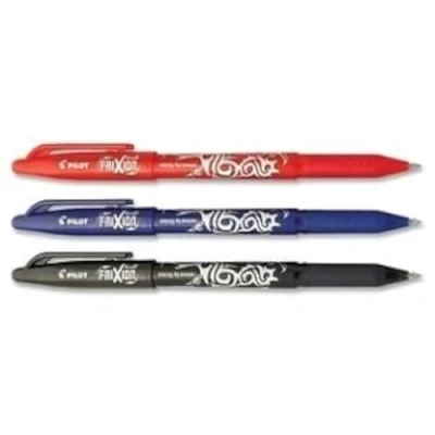 Imagen de Frixion 3 X Pilot Bolígrafos Borrable 0.7mm Punta BL FR7 (1 Negro 1X Azul 1 Rojo)