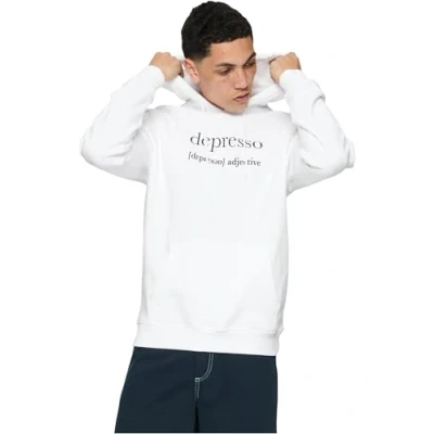 Imagen de Mister Tee Depresso Hoody Sudadera con Capucha, White, M para Hombre