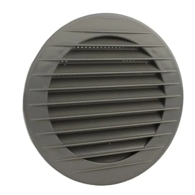 Imagen de MKK Haeusler Shop Rejilla de ventilación (protección contra insectos, 60, 70, 80, 90, 100, 110, 120, 125, 150, 160 mm, 110 mm diámetro), color blanco, gris, marrón y gris