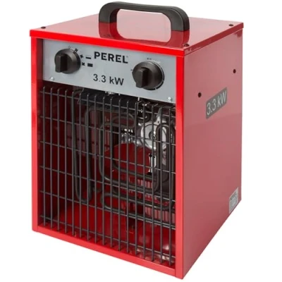 Imagen de Perel Calentador de ventilador, elemento calefacción PTC, para uso interior, 2 configuraciones calor, 2000 W