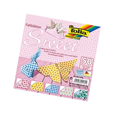Imagen de Folia papiroflexia/Origami Papel de 80 G/m², 50 unidades, varios diseños , color/modelo surtido