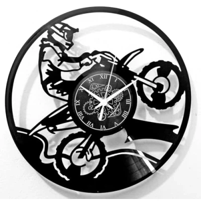 Imagen de Instant Karma Clocks Reloj de Pared Motocross Enduro Moto Rider Motocicleta Idea Regalo, estilo 02