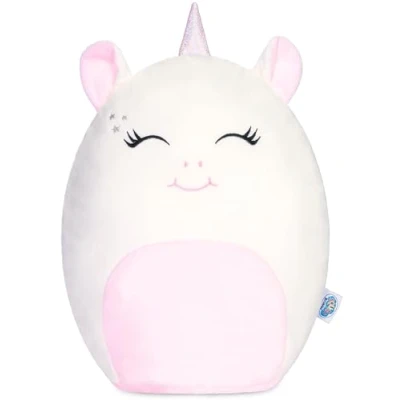 Imagen de SQUISHBRUBIES Emily la Unicornio Peluche de 35 cm Super Suave para Abrazar, Regalar y Coleccionar Blanco Rosa