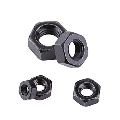 Imagen de 100 Unids/set M2 M5 Hilo Métrico Hexagonal Tuercas Negro Zinc Plateado Acero al Carbono Hexagonales Kits para Sujetador de la máquina(M5)