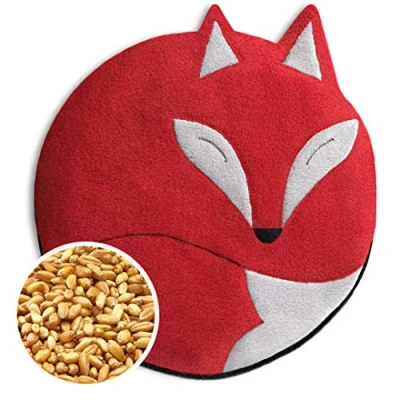 Imagen de SACO TÉRMICO Leschi de semillas para microondas/para el dolor estómago/Animal: Zorro Luca, rojo