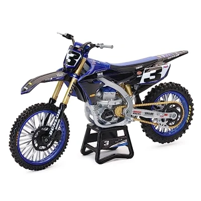 Imagen de New Ray Moto Yamaha YZF 450 Star Racing E. TOMAC N3, Color Azul, 1/12 (58323)