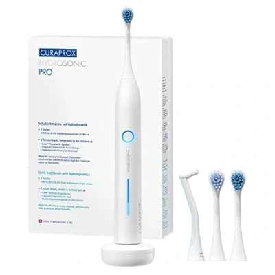 Imagen de Curaprox Hydrosonic Pro Sonic Cepillo de dientes eléctrico para adultos con 7 niveles limpieza.