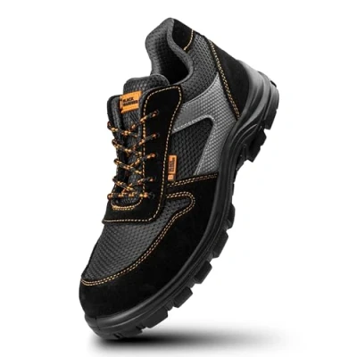 Imagen de BLACK HAMMER Calzado Deportivo Masculino de Seguridad con Puntera Ultraligera Zapatos Trabajo al Tobillo Kevlar S1P SRC 1997 (42 EU)