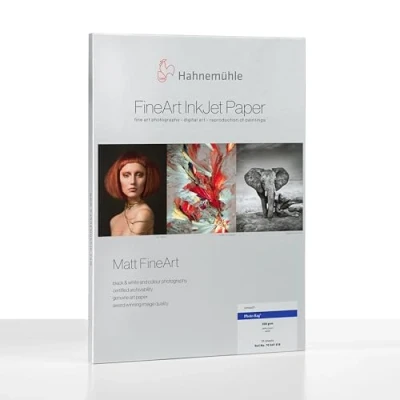 Imagen de Hahnemühle Photo Rag A3 Papel (Mate, 308 g/m², 0.48 µm, 35 65%, 10 30 C, 50 86 F)