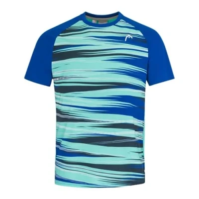 Imagen de Head Camiseta Slice para Hombre, Azul Rey/patrón, L