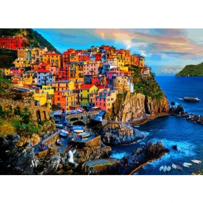 Imagen de Brain Tree Cinque Terre 1000 Piece Puzzle for Adults: With Droplet Technology Anti Glare &amp; Soft Touch