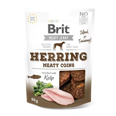 Imagen de Snacks para Perros VAFO PRAHA s.r.o. Brit Dog 80g Snack Jerky Herring Monedas