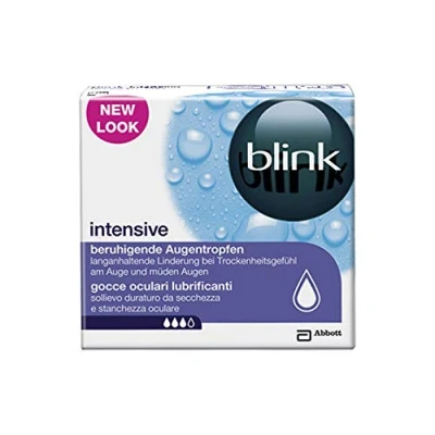 Imagen de AMO Blink Intensive Tears Gotas nutritivas e hidratantes, para usuarios de lentes contacto, 20 ampollas 0,4 ml