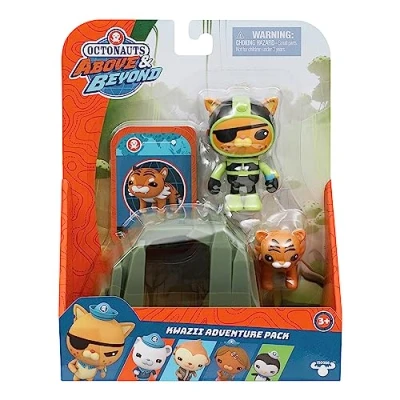 Imagen de Octonauts 61100 Above &amp; Beyond Figura de Juguete Lujo Paquete Aventura Kwazii Misiones recreativas, Verde