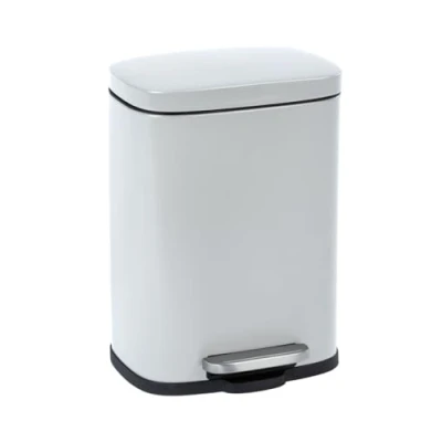 Imagen de Cubo de pedal para cosmética Leno, Easy Close blanco 5 ltr.
