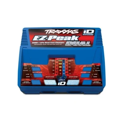 Imagen de Traxxas EZ Peak Plus Dual Cargador para modelismo (8 A, LiPo, NiMH Minus Delta U, detección de batería)