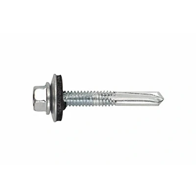 Imagen de Index AUTO16538 Tornillo viga punta broca n 5 cabeza hexagonal con arandela P 16 zincado 5,5 x 38