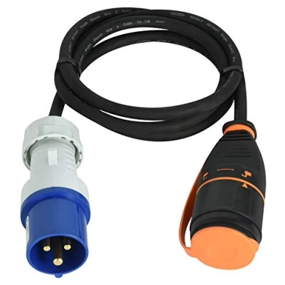 Imagen de Electraline 01742 Cable Alargador/Adaptador CEE Outdoor IP44, 1.5M H07RNF 3G1.5 con Toma de corriente Electralock equipado un mecanismo bloqueo que evita la desconexión accidental del enchufe