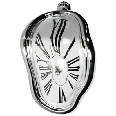 Imagen de Out of the blue Objeto Decorativo/Reloj de Esquina con Efecto Fundido/Dimensiones: 18x13 cm