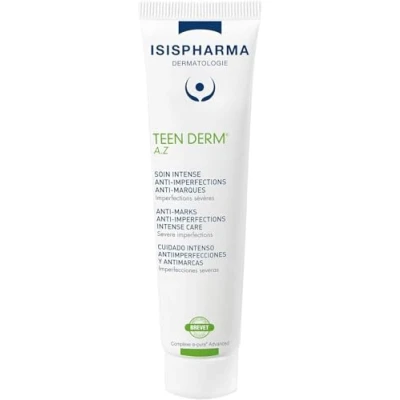 Imagen de ISISPHARMA TRATAMIENTO Teen Derm A.Z Triple Acción Anti Imperfecciones, Marcas, Ultra Suavizante, Pieles Mixtas a Grasas Con 15% Ácido Azelaico Productos franceses