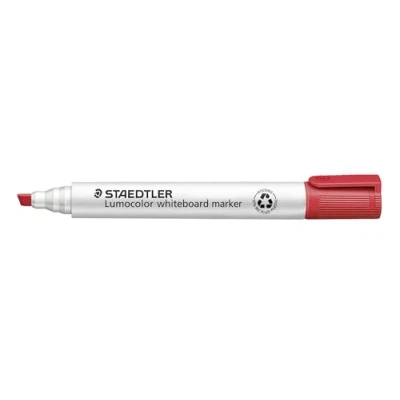 Imagen de STAEDTLER Lumocolor 351 B 2. Rotuladores para pizarra blanca de color rojo. Caja con diez unidades.