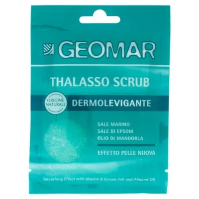 Imagen de GEOMAR Thalasso Exfoliante Dermoreafirmante, Efecto Piel Nueva, Con Sal Marina, de Epsom, Aceite Almendra, Made in Italy, 85 g