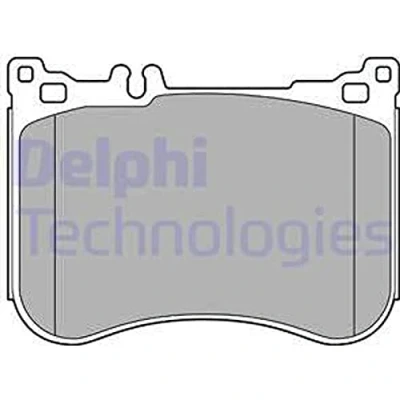 Imagen de DELPHI LP2445 Juego de pastillas freno preparado para indicador desgaste Chapa antichirridos sin accesorios MERCEDES BENZ: Clase E Berlina