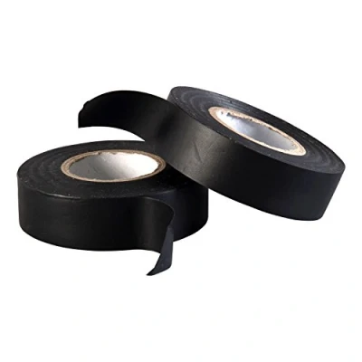 Imagen de Gocableties Cinta aislante negra de 19 mm x 20 m para instalaciones eléctricas Autoadhesiva y resistente proteger, agrupar reparar cables 2 Rollos
