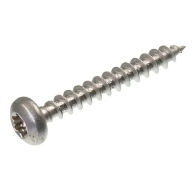 Imagen de SECCARO tornillo para madera aglomerada de cabeza semirredonda, 4 x 30 mm, acero inoxidable V2A, VA A2, con rosca completa, TX/hexagonal interior, 250 unidades