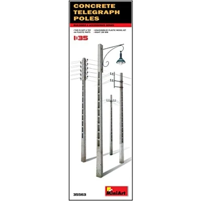 Imagen de Mini Tipo 35563 Accesorios de construcción Concrete Telegraph Poles , color/modelo surtido