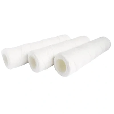 Imagen de AQUAWATER 105006 Lot 3 cartuchos de filtro anti sedimentos enrollado 20 micras Para tazón tamaño estándar 10&quot;
