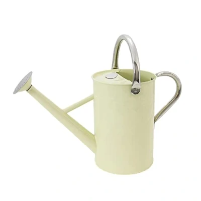 Imagen de Kent &amp; Stowe Regadera Vintage de 4,5 litros en Crema Jarra Acero galvanizado para el riego Diario Estilo clásico inglés con 2 Asas