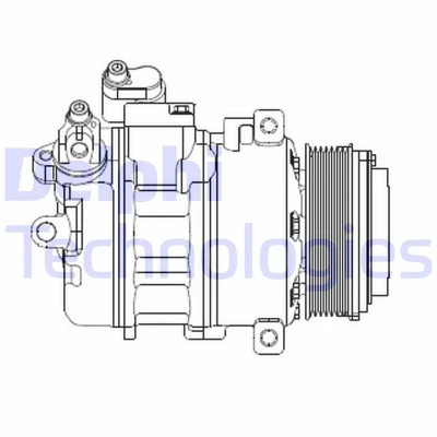 Imagen de DELPHI CS20370 compresor de Aire Acondicionado 7SEU17 PAG 46 con aceite BMW: X6, 7, X5 norauto, oscaro, mister auto