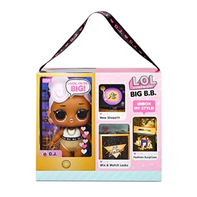 Imagen de L.O.L. Surprise! Muñeca Grande D.J. con Sorpresas a la Moda, Zapatos, Vestidos y Accesorios. Incluye un Escritorio, una Silla Fondo de Juego. Muñecas para Coleccionar Niños 3+ Años