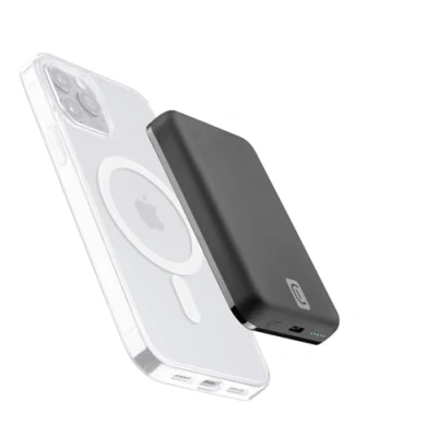 Imagen de PowerBank CellularLine MAG 5000, Para Apple, 18 W, MagSafe, USB C, Negro