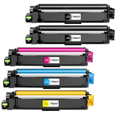 Imagen de TN247 TN243 Cartucho de Tóner Compatible para Brother TN 243CMYK Toner DCP L3550CDW MFC L3750CDW L3770CDW L3710CW HL L3210CW L3230CDW L3270CDW TN243CMYK, Pack 5