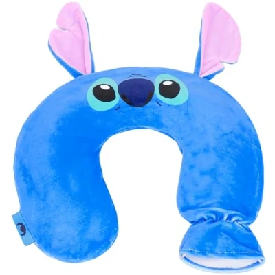 Imagen de Disney Stitch Bolsa de Agua Caliente con Funda, en Forma U para Cuello y Hombros, 1.1L