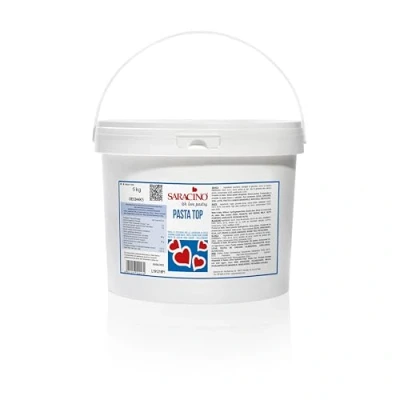 Imagen de Saracino Pasta fondant Top Blanca Para cubrir De 5 kg Made in Italy