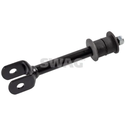 Imagen de SWAG 81 94 2939 Bieleta de suspensión Eje trasero izquierda, trasero, derecha 110 M8 x 1,25 con tuerca autofijadora Acero negro