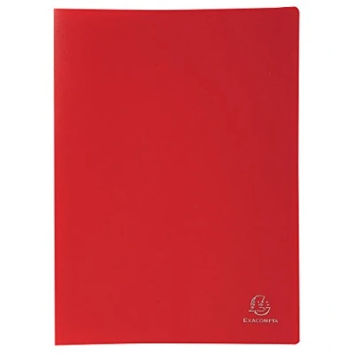 Imagen de Exacompta 8545E Carpeta de 40 fundas PVC, A4, color rojo