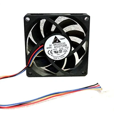Imagen de N / A Cooler Fan for Delta 70mm x 15mm CPU 4 Pin PWM High Airflow 41 CFM Dual Ball AFC0712DB DC 12V 0.45A Wire