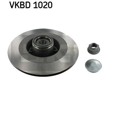 Imagen de SKF VKBD 1020 Disco de freno 300, 62 11 5 macizo con cojinete rueda incorporado, anillo sensor magnético incorporado RENAULT: LAGUNA 3