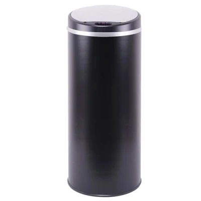 Imagen de KITCHEN MOVE Cubo de Basura para la Cocina, Acero Inoxidable, Negro, 42 litros